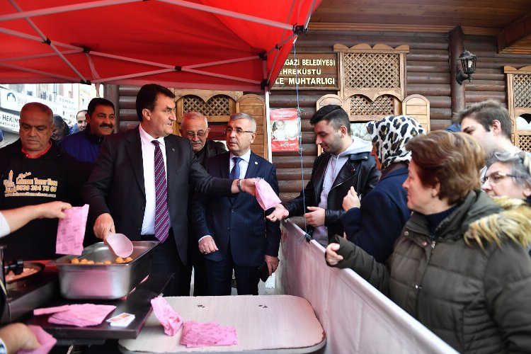 Bursa Osmangazili muhtarlardan 'Baba Dündar' için lokma hayrı