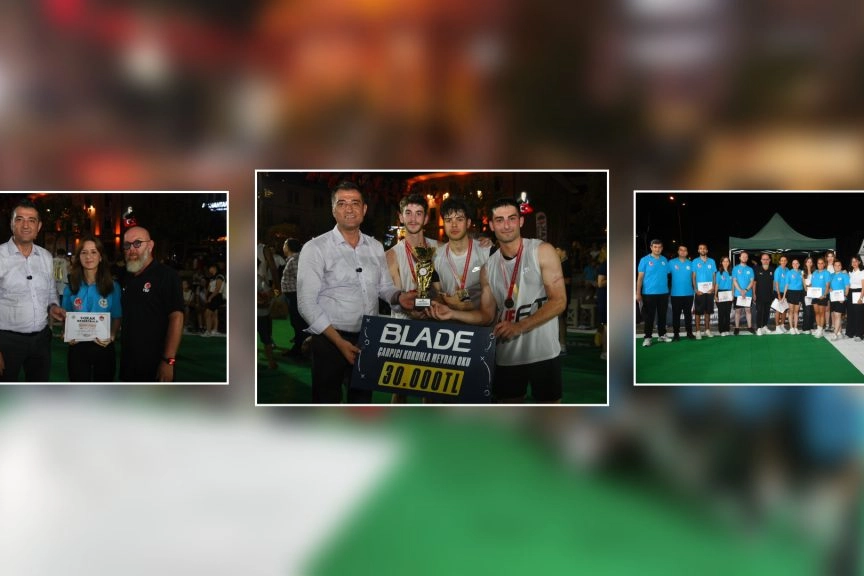 Büyük heyecana sahne olan sokak basketbolu sona erdi Büyük heyecana sahne olan sokak basketbolu sona erdi