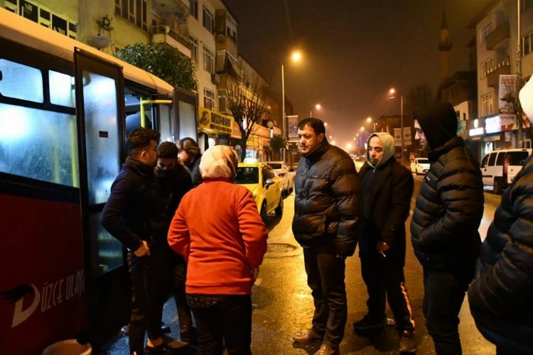 Deprem bölgesinden ikinci kafile Düzce'de