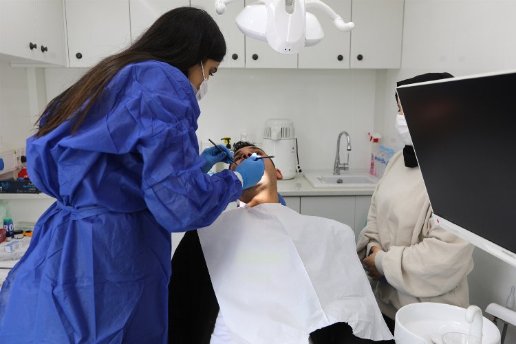Gaziantep'ten afetezedelere diş sağlığı hizmeti