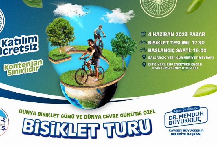 Kayseri Büyükşehir'den özel bisiklet turu