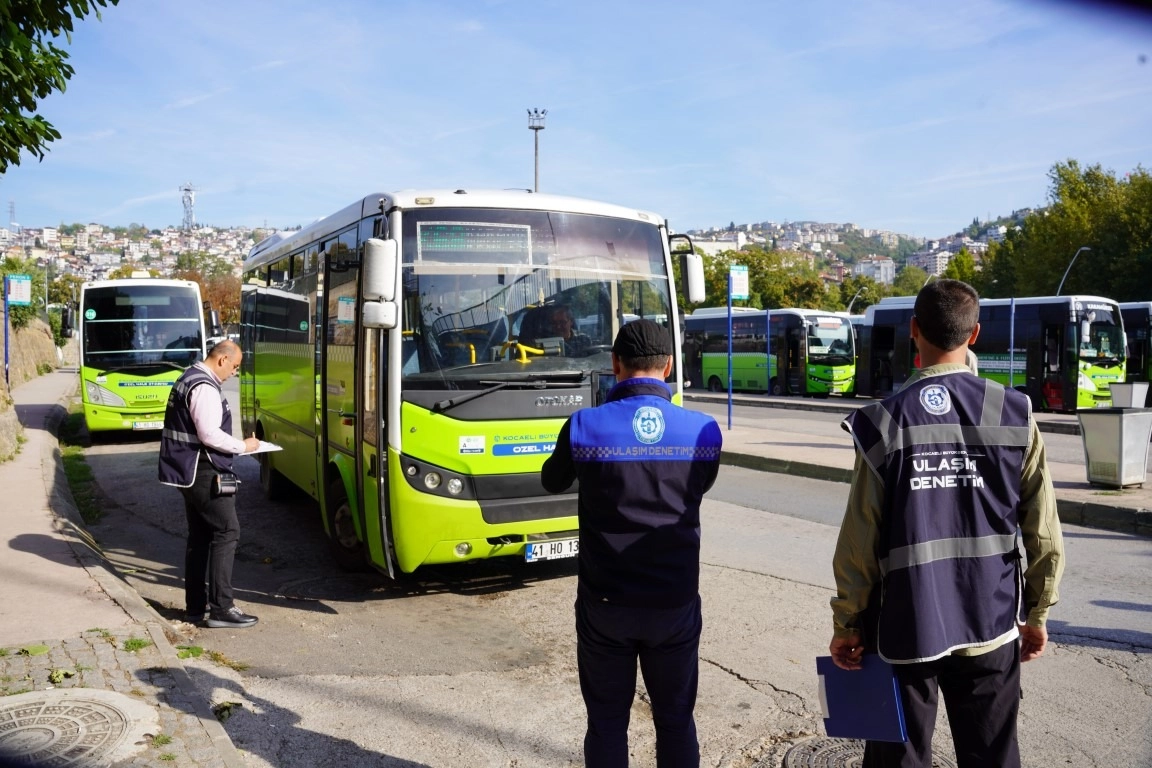 Kocaeli'de toplu taşımada 120 araca sıkı denetim