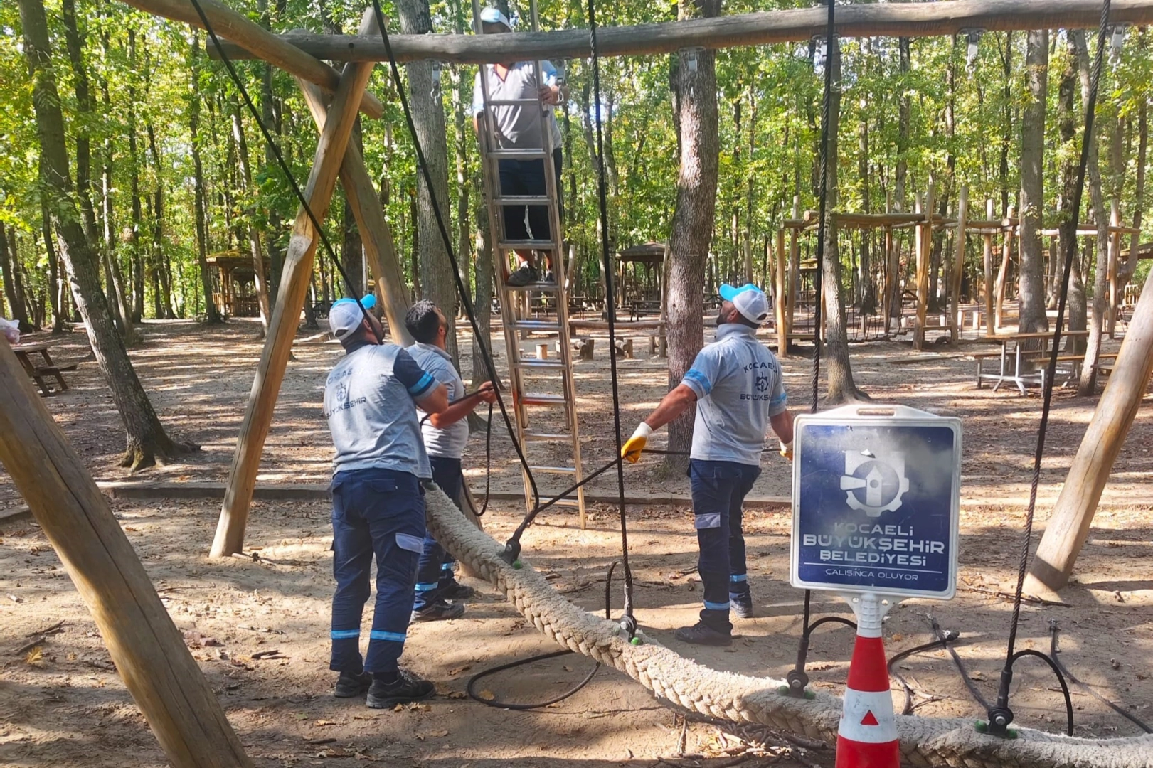 Kocaeli Ormanya’da oyun gruplarına periyodik bakım
