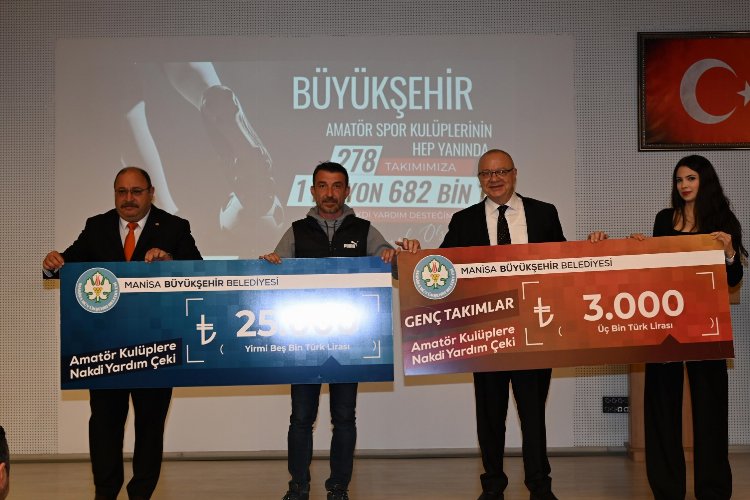 Manisa'da amatörler 'çek'lendi! 278 kulübe 1,6 milyon TL'lik nakdi destek