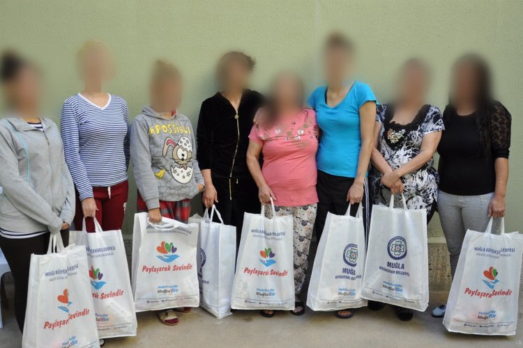 Muğla'da 'mor yaşam' ile hükümlülere hijyenik destek