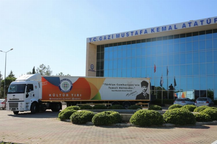 Muğla'nın 'Kültür Tırı' hizmet için yollarda