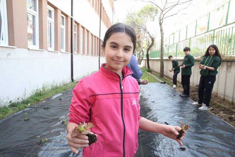 Nilüfer'de öğrenciler tarımla tanıştı