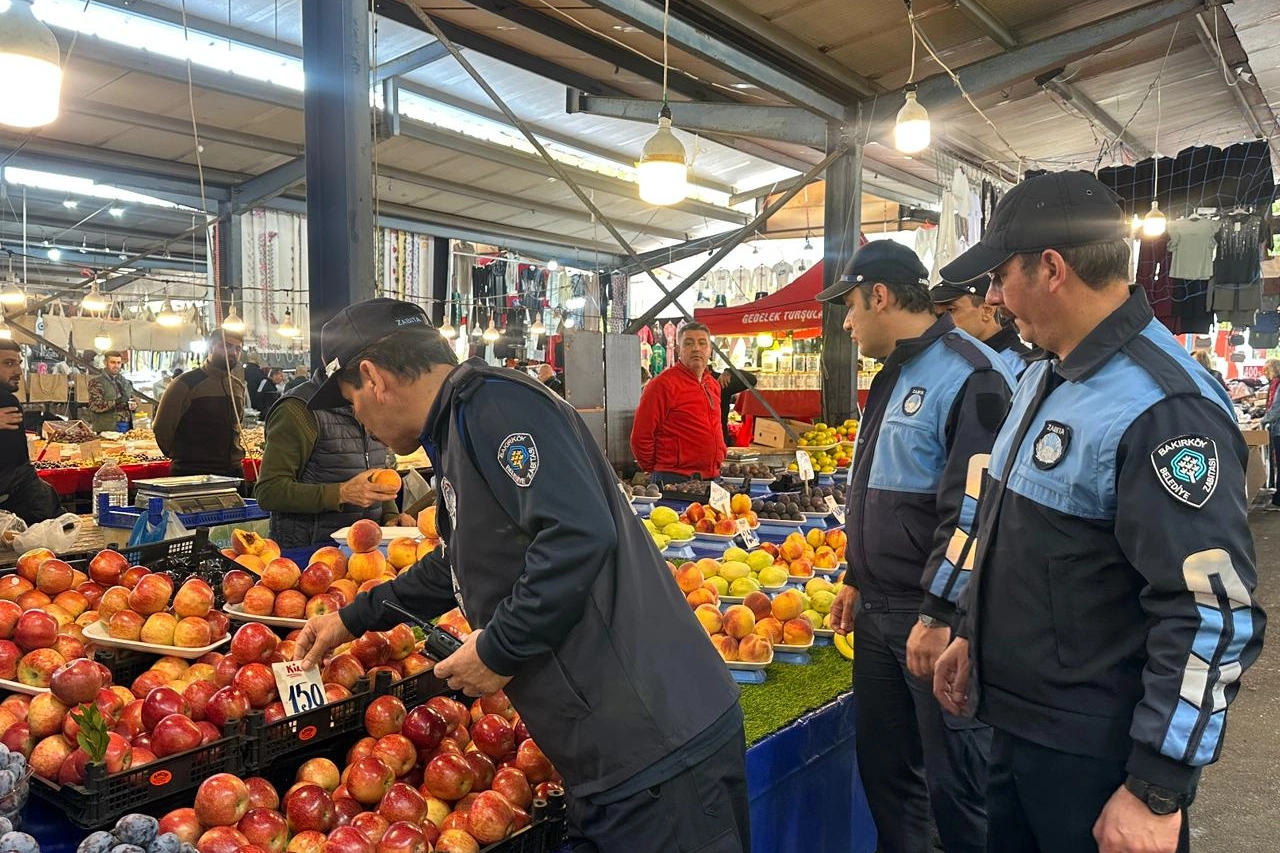 İstanbul Bakırköy’de pazar denetimleriyle güvenli alışveriş dönemi