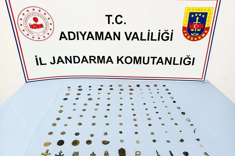 Adıyaman Jandarması'ndan tarihi eser operasyonu