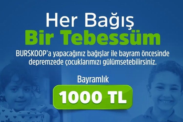 Afetzede çocuklara Bursa'dan bayramlık bağış