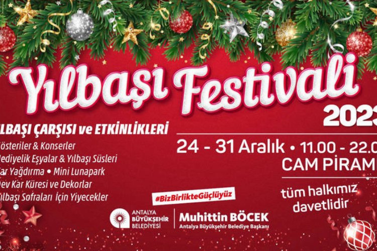 Antalya Büyükşehir’den yılbaşı festivali