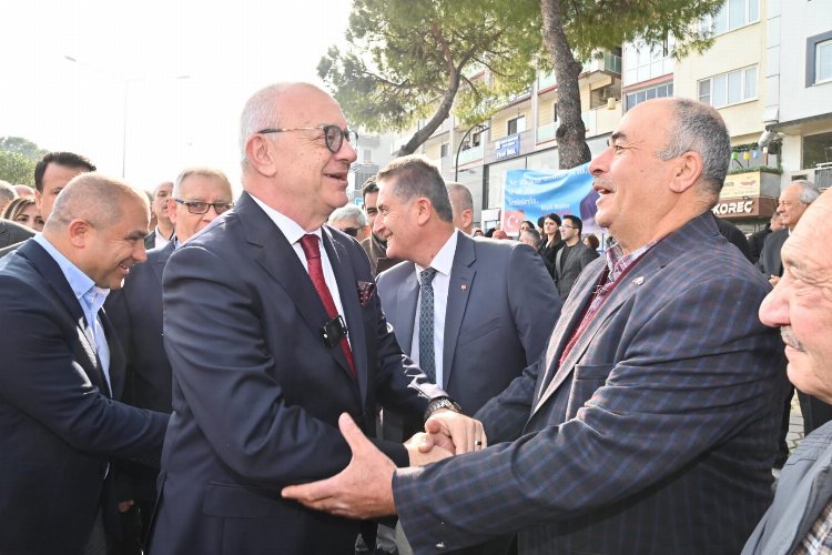 Başkan Ergün'e Soma'da yoğun ilgi