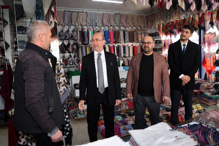 Başkan Pekyatırmacı'dan Tekstil Pazarı ziyareti