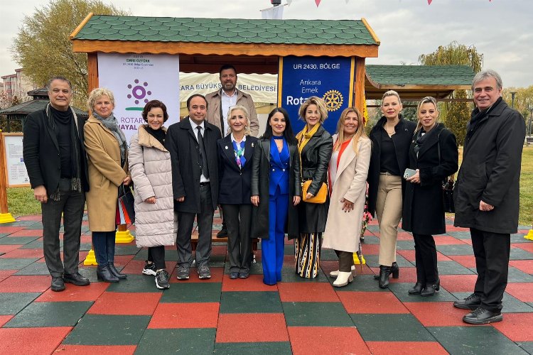 Başkent'te Rotary ve belediye işbirliğiyle park açıldı