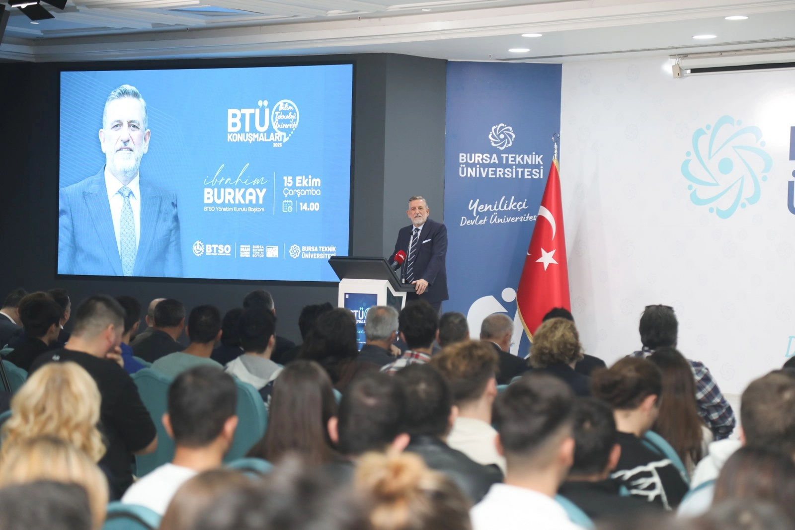 BTSO Başkanı İbrahim Burkay BTÜ'ye konuk oldu