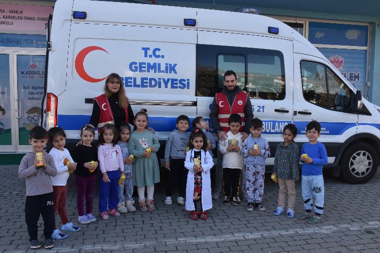 Bursa Gemlik'te anaokuluna 'sağlıklı' ziyaret
