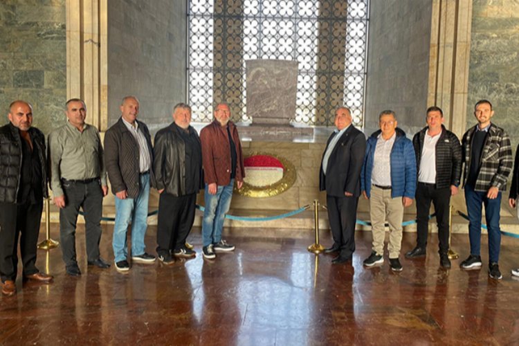 Bursa Gemlik Ticaret Borsası'ndan Anıtkabir'e ziyaret