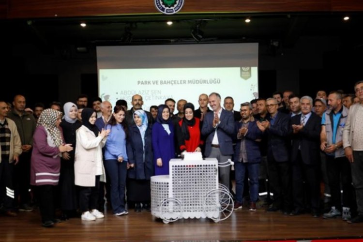 Bursa İnegöl'de personele toplu doğum günü