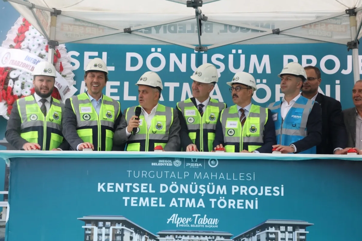 Bursa İnegöl Turgutalp kentsel dönüşümün temeli atıldı