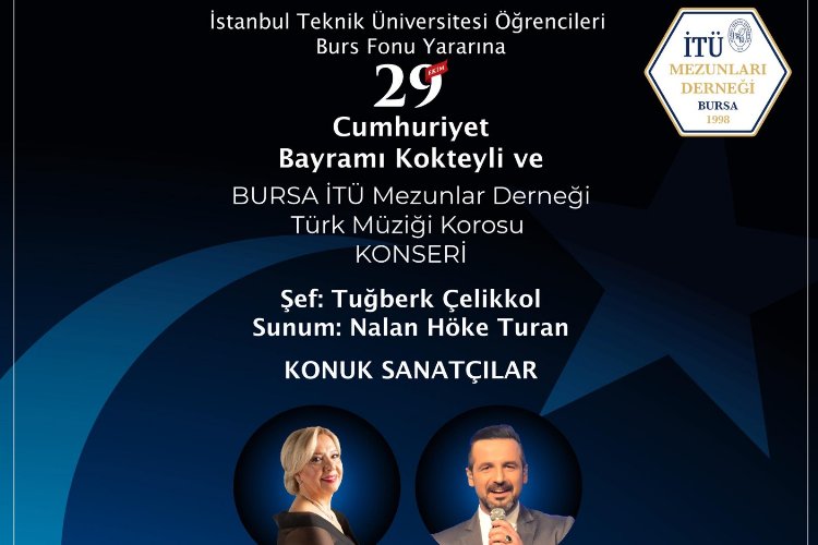 Bursa İTÜ Mezunları'ndan burs yararına 29 Ekim konseri