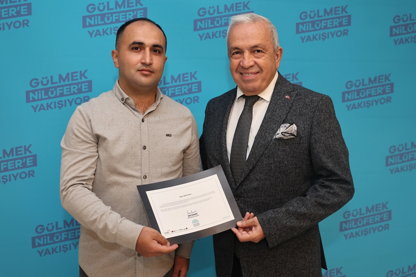 Bursa Nilüfer'de cesur personele Başkan Özdemir’den tebrik