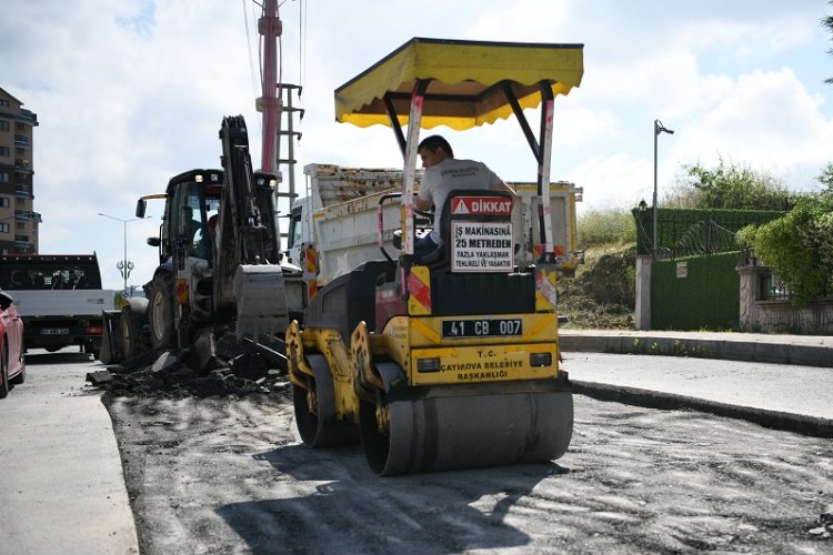 Çayırova'da asfalt yama seferberliği