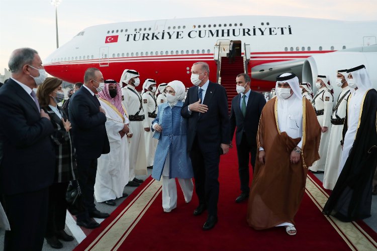 Cumhurbaşkanı Erdoğan Katar'da
