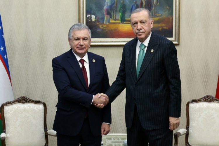 Cumhurbaşkanı Erdoğan Özbekistanlı mevkidaşıyla buluştu