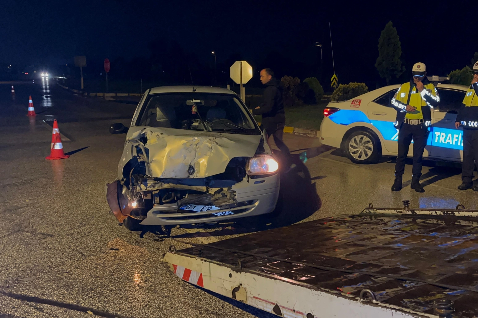 Düzce'de kaza: 2 yaralı 
