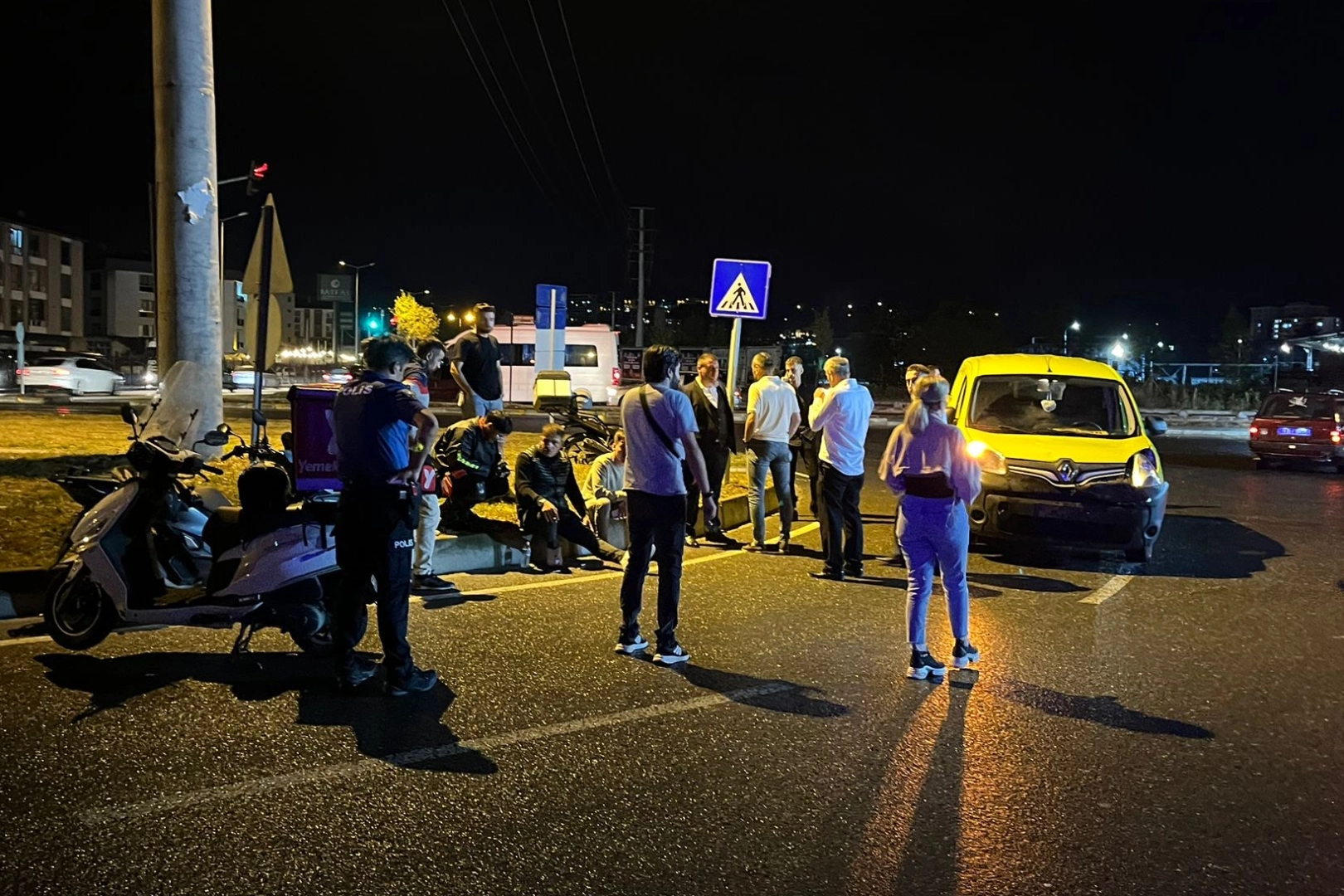 Düzce'de motosiklet kazası :1 yaralı
