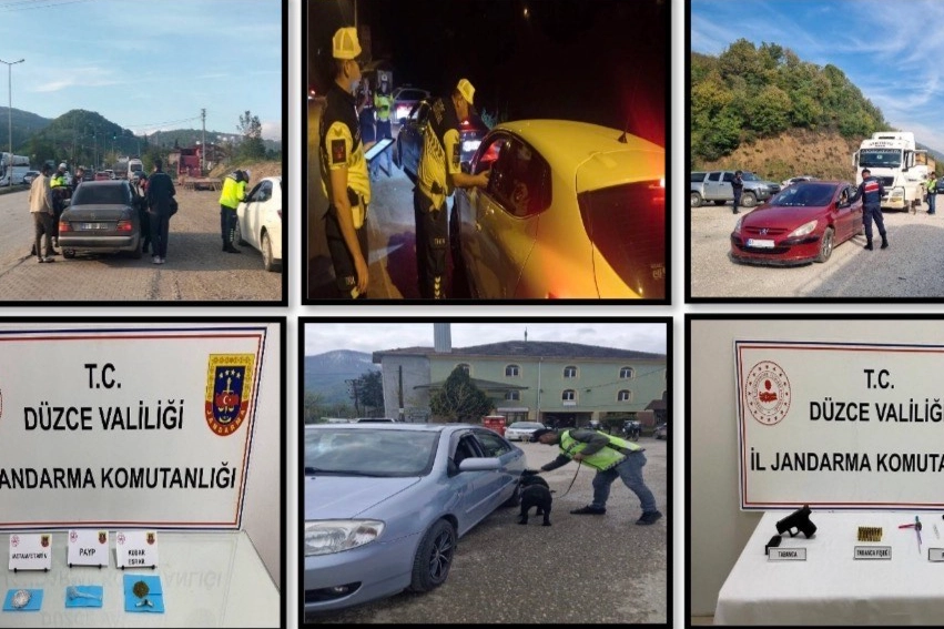 Düzce Jandarması'ndan şok uygulama... 29 aranan kişi yakalandı!