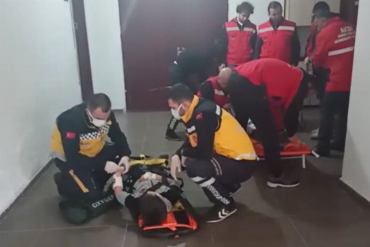 Edirne Keşan'da kolejde deprem tatbikatı
