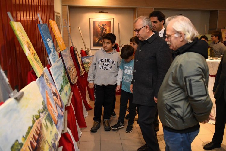 Edirne Keşan'da Nazmi Metin’in resim sergisi açıldı