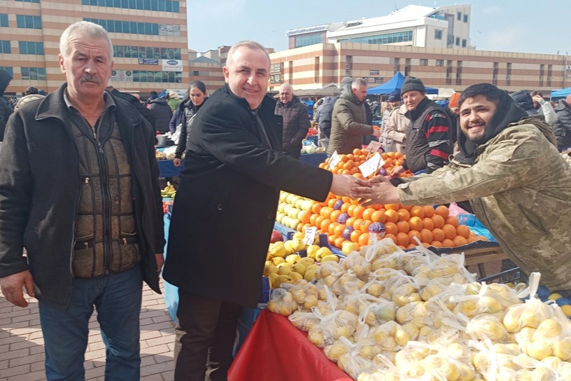 Edirne Keşan'da pazar esnafına ziyaret