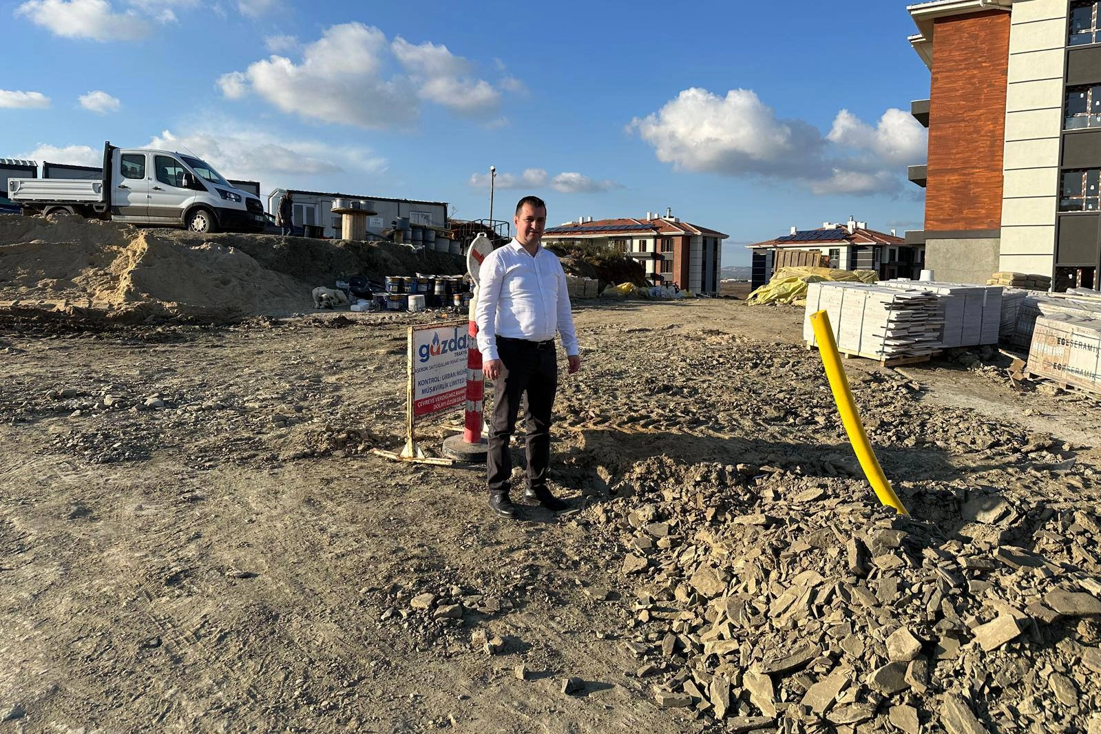 Edirne Yenimuhacır'da TOKİ konutlarına doğal gaz hattı
