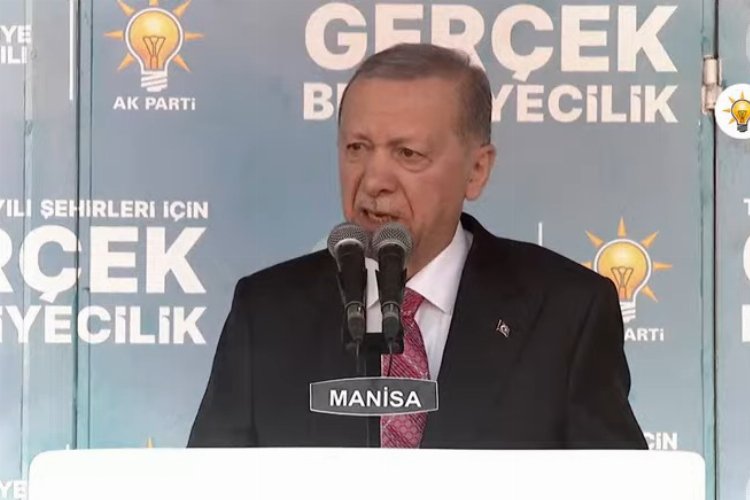 Erdoğan Manisa mitinginde konuştu