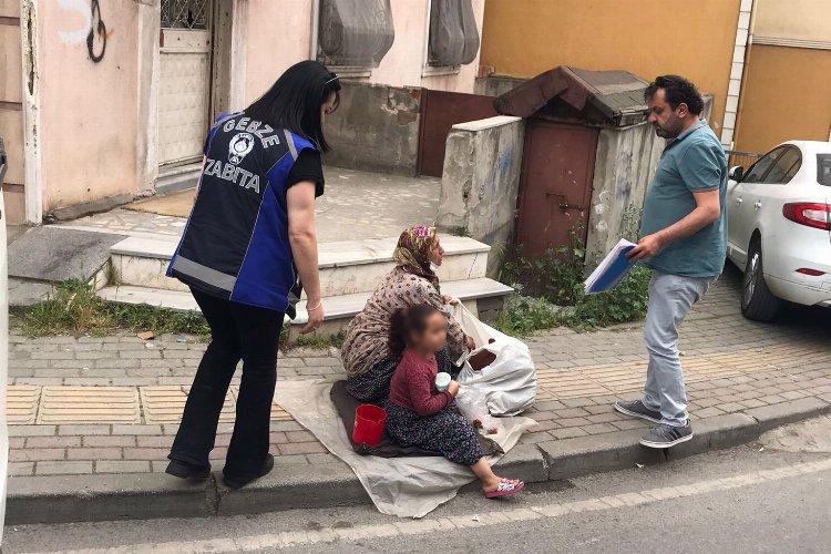 Gebze'de dilencilere yönelik çalışma