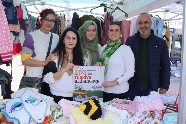 İzmit'te hayırseverler Safa bebek için kermeste buluştu