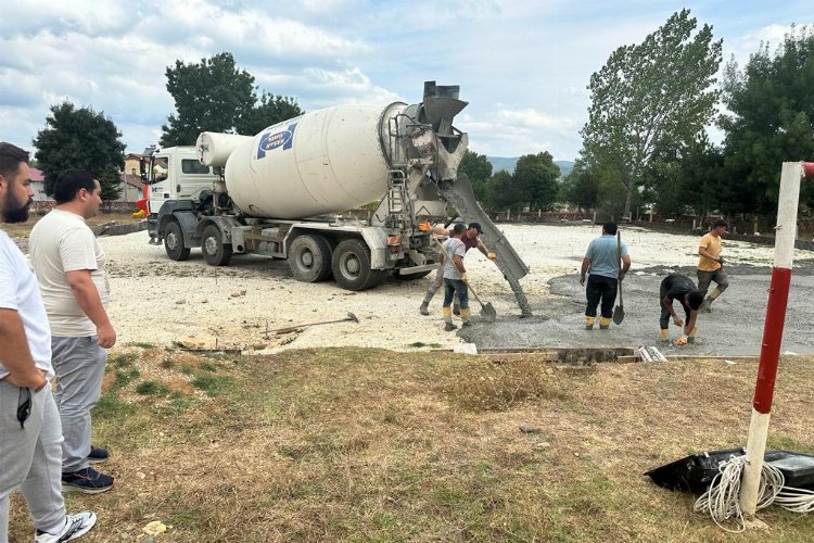 Kaymakam Altay'dan Kınık Köyü'ne sportif inceleme