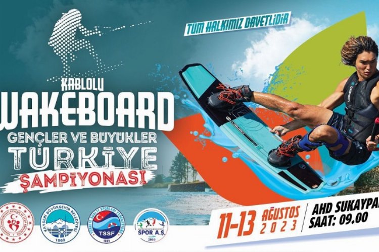 Kayseri Büyükşehir'den Wakeboard şampiyonası