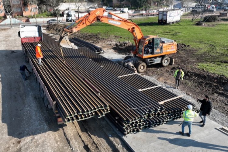 Kocaeli'de Alikahya Stadyum tramvayında çalışma başladı