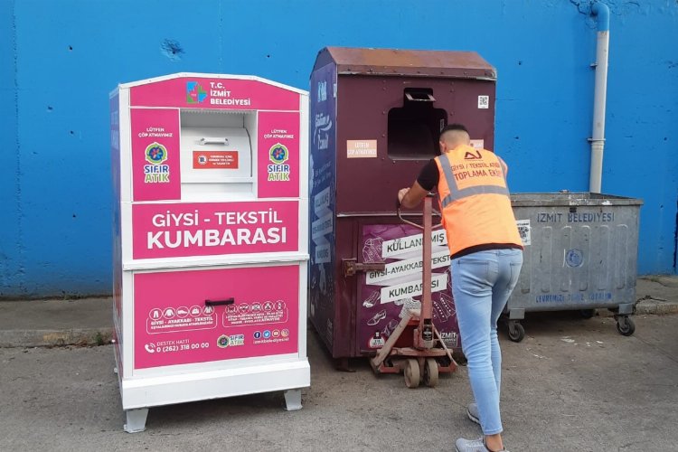 Kocaeli İzmit'te atık kumbaraları yenileniyor