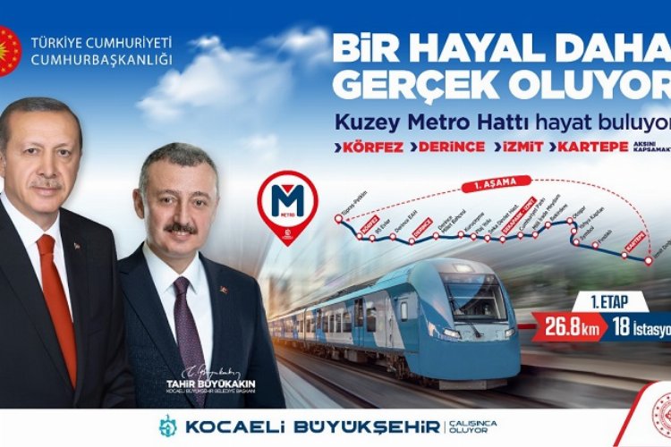 Kocaeli'ne Kuzey Metro hattı müjdesi