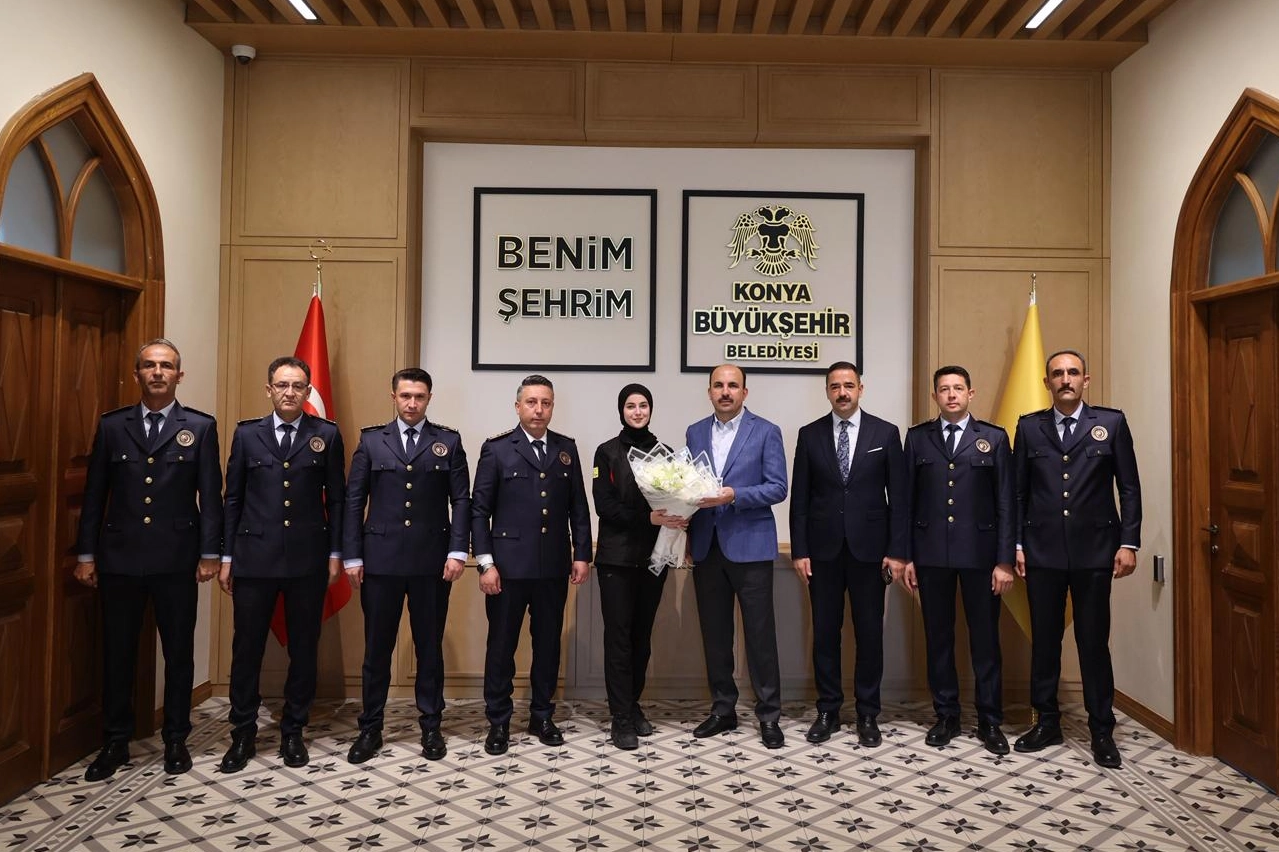 Konya İtfaiyesi'nden Başkan Altay'a ziyaret