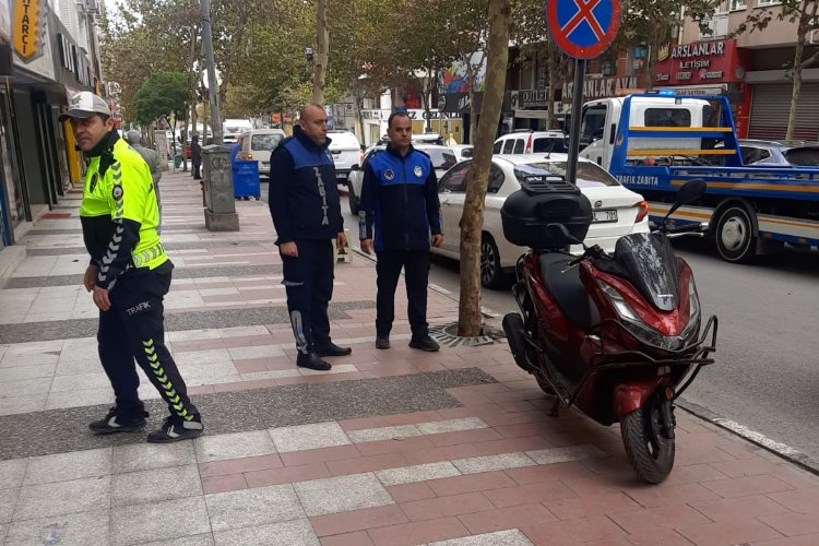 Manisa'da motosiklet işgallerine yönelik denetim