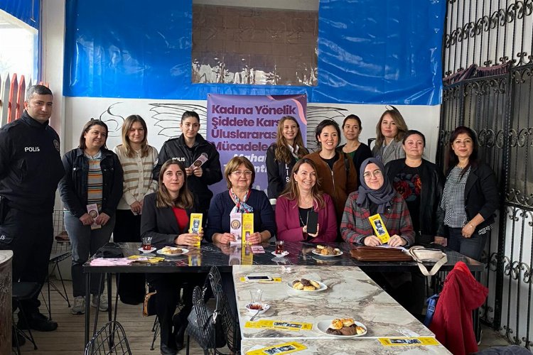 Manisa Gölmarmara'da kadınlara 'şiddetle mücadele' anlatıldı