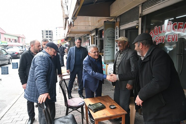 Memduh Büyükkılıç'tan garaj esnafına ziyaret