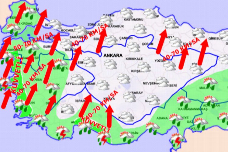 Meteoroloji'den lodos, sel, dolu uyarısı! Türkiye'de bugün hava nasıl olacak?