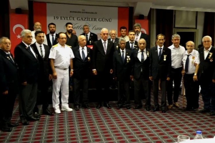 Muğla Marmaris'te gazilere 101. yıl onur plaketi