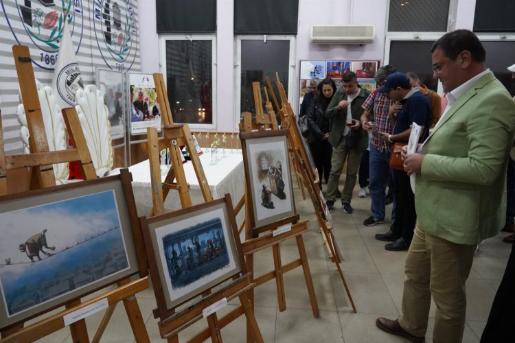 Muğla Milas'ta 12. Turhan Selçuk Karikatür ödülleri sahipleriyle buluştu